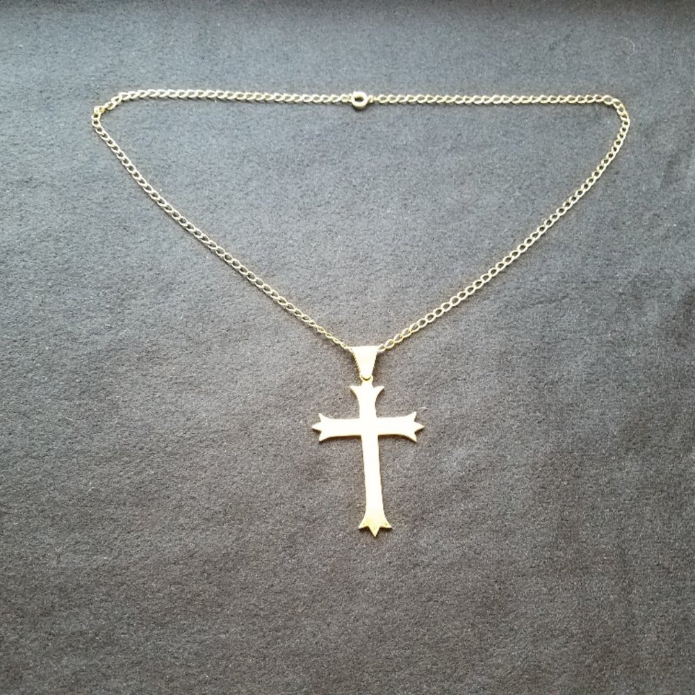 Sterling silver Mexican Cross Pendant on chain
